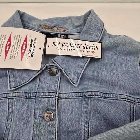 Women with Control XL My Wonder Denim Collection Denim Jacket A516243 NWT - Picture 14 of 16